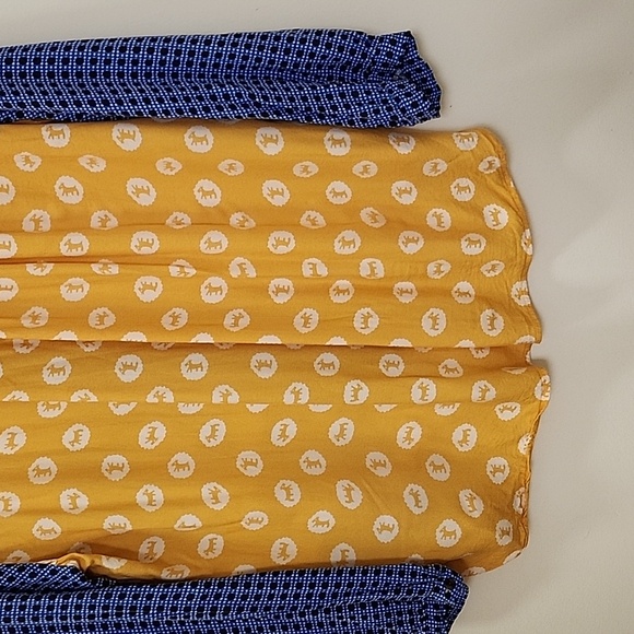 Anthropologie Preppy Maeve The Paz Button Down Colorful Patchwork Blouse Sz XLP - Picture 13 of 16